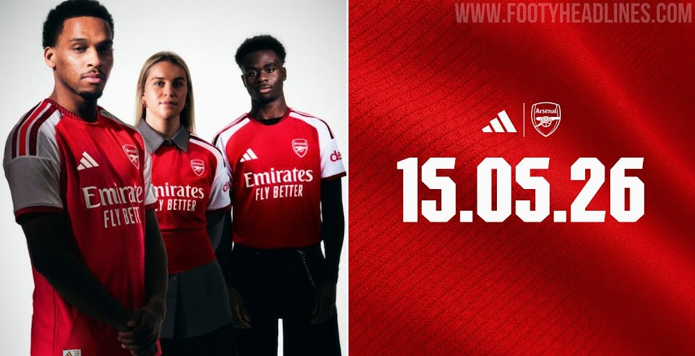 Arsenal 2026-2027 : Le futur maillot domicile Adidas mise sur un rouge bicolore inédit