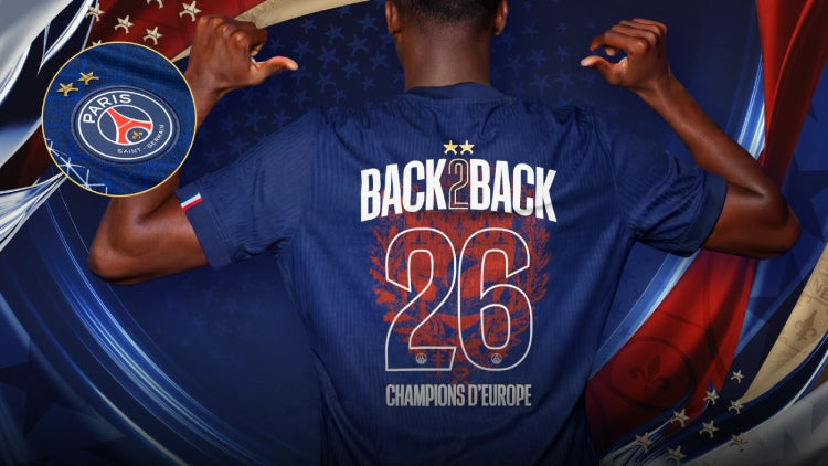 Deux étoiles pour l'éternité : Le PSG dévoile son maillot collector « Back 2 Back »