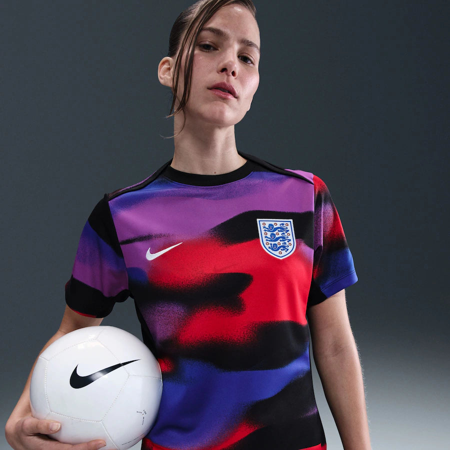 Maillot de football pré match Angleterre femme nike 